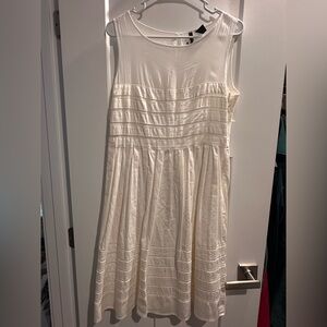New Directions Ivory Cotton Dress
